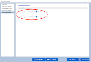 Adjusting Camera Speed