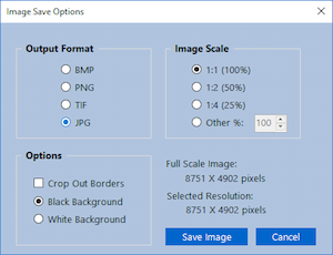 Select Output Options