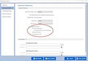 Setting Whole Slide Image Output Options