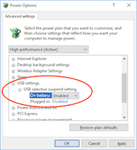 Change USB Settings